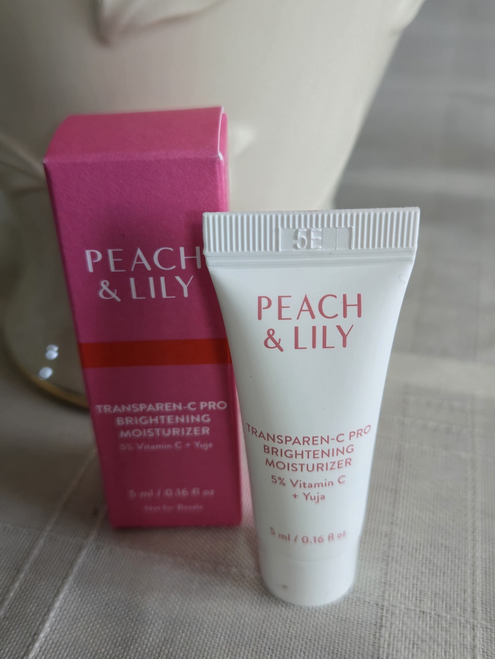 Peach & Lily Transparen-C Pro Brightening Moisturizer Travel Mini NIB 5ml